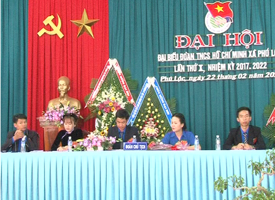 Đại hội đại biểu đoàn xã Phú Lộc lần thứ X nhiệm kỳ 2017 - 2020